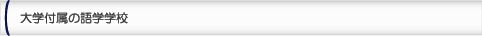 大学付属の語学学校